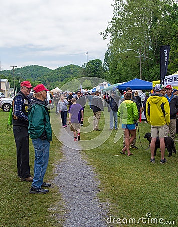 Visitors at Trail Days Editorial Stock Photo