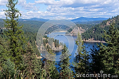 Lake Coeur d`Alene, Idaho Stock Photo