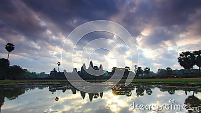 Vista del complesso di Angkor Wat Buddhist in Cambogia Andreev video d archivio Vista del complesso di Angkor Wat Buddhist in Cambogia Andreev video d archivio
