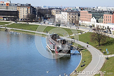 Vistula river Editorial Stock Photo