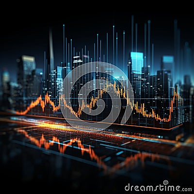 Visual clarity Business, stock graphs expose trends, patterns, growth intricacies Stock Photo