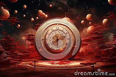 Visual explorations of the concept of time Stock Photo