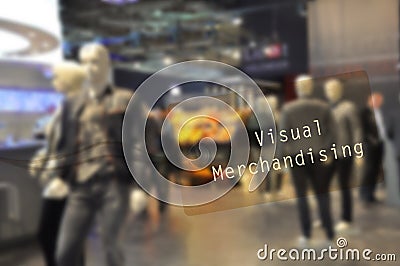 Visual merchandising label Stock Photo