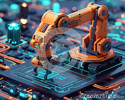 Visual metaphor for software development crafting smart web applications in a digital world Stock Photo