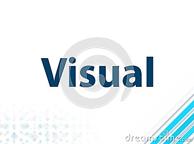 Visual Modern Flat Design Blue Abstract Background Stock Photo