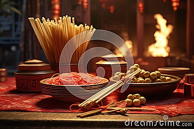 Visual narratives of the Chinese New Year Stock Photo