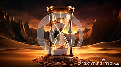 Eternal Sands: Time's Surreal Embrace Stock Photo