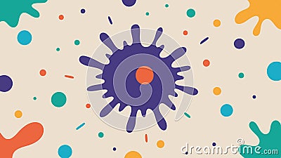 Visual Patterns A zoomedin illustration of splatter as a separate section showing various shapes and color gradients Vector Illustration