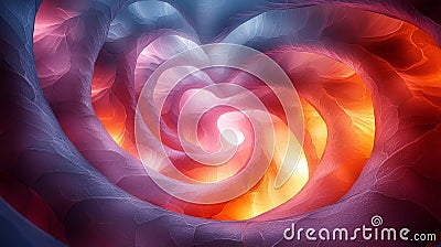 A visual representation of the Lorenz Equation, illustrating the complex dynamics of chaos theory. Generative AI Stock Photo