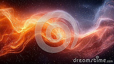 A visual representation of the Lorenz Equation, illustrating the complex dynamics of chaos theory. Generative AI Stock Photo