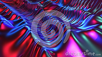 The Principle of Interference in Waves. Generative AI Stock Photo
