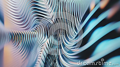 The Principle of Interference in Waves. Generative AI Stock Photo
