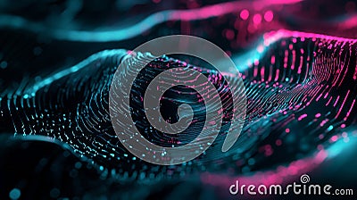 The Principle of Interference in Waves. Generative AI Stock Photo