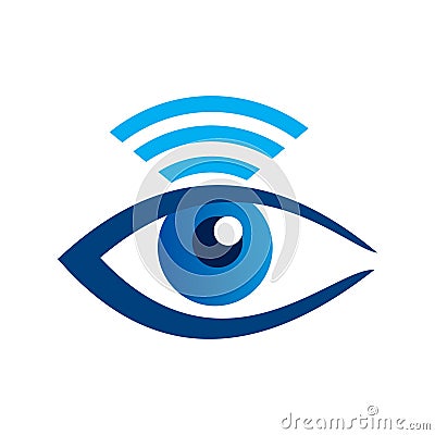 Visual wifi logo , wireless logo Stock Photo