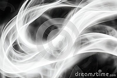 Swirling Lines of a Chaotic Attractor Show Sensitivity in Dynamic Systems' Initial Conditions Stock Photo