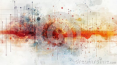 Visualize health risks through abstract art an in-depth analysis of data representation techniques Cartoon Illustration