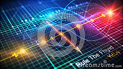 Visualizing Magnetic Fields Through Wave Patterns A Dynamic Educational Resource for Physics and Mathematics Students Stock Photo