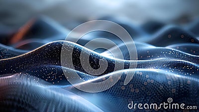 Visualizing Quantum Computing Processes Through Textural Patterns. Concept Quantum Computing, Stock Photo