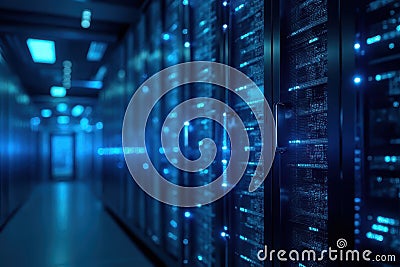 Visualizing Quantum Networking Architecture Stock Photo