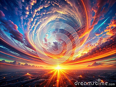 Visualizing Secure Cloud Data Transfer A WideAngle Perspective on Modern Digital Infrastructure Stock Photo