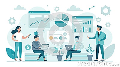 Visualizing Success, Insights from the Dashboard Stock Photo