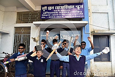 Louis Braille-Blind School In India Editorial Stock Photo