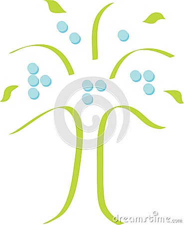 Visually Impaired Read Tree Logo Stock Photo