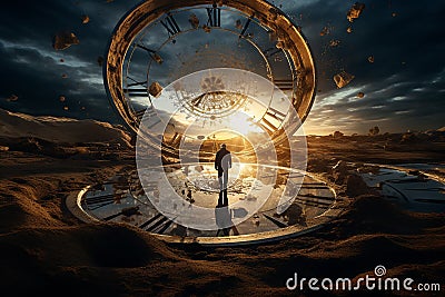 time perception conceptual Stock Photo