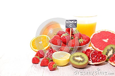 Vitamin c food Stock Photo