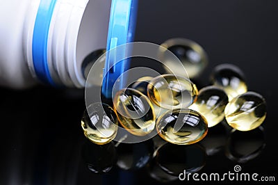Vitamin pills Stock Photo