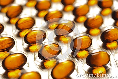 Vitamin pills Stock Photo