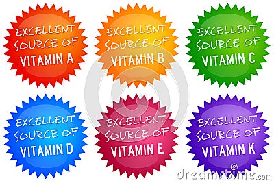 Vitamin sources Stock Photo