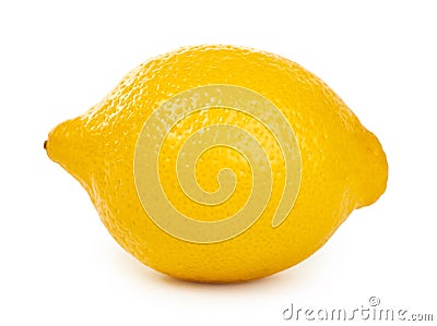 Vitamin yellow lemon. Isolated on white background Stock Photo