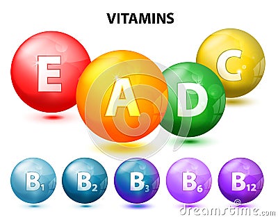 Vitamins Vector Illustration