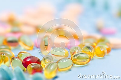 VITAMINS AND MINERALS Stock Photo