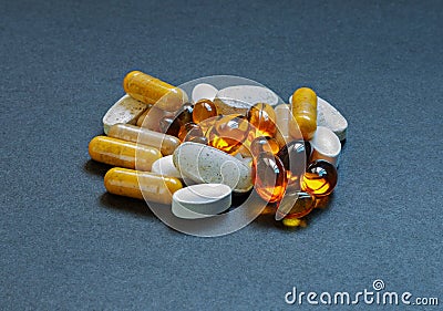 Vitamins and minerals Stock Photo