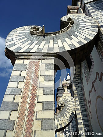 Viterbo Flying Buttresses Stock Photo