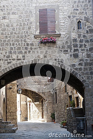 Viterbo, medieval town Stock Photo