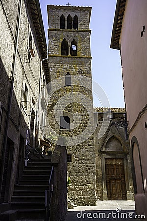 Vitorchiano, medieval village in Viterbo province Stock Photo