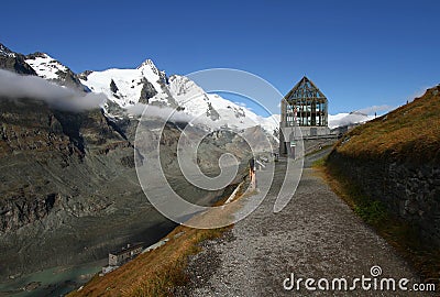 Vitreous building and Grossglockner Stock Photo