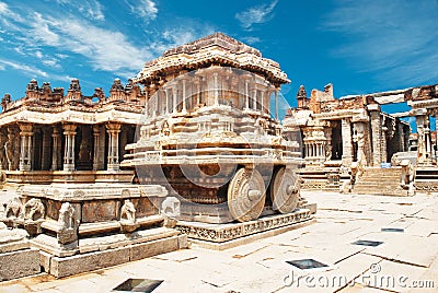 Vittala temple in hampi Stock Photo