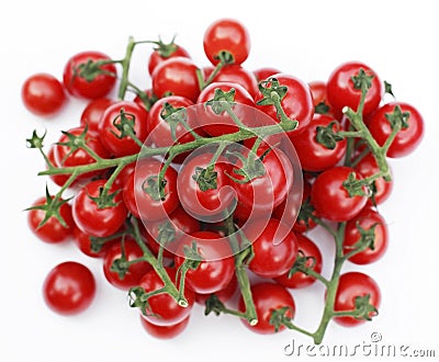 Vittoria Vine Cherry Tomatoes Stock Photo