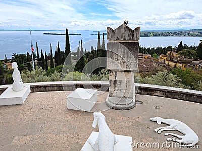 The Vittoriale by Gabriele d'Annunzio in Gardone Riviera Editorial Stock Photo