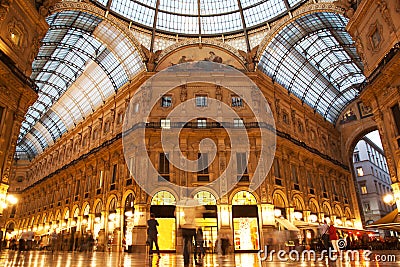 Vittorio Emanuele II Gallery. Milan, Italy Stock Photo