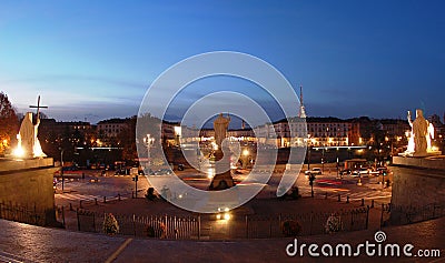 Vittorio Veneto Square Stock Photo