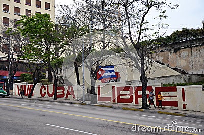 Viva Cuba Libre! Editorial Stock Photo