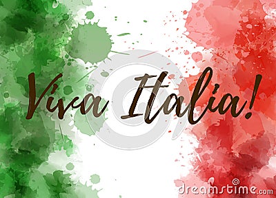 Viva Italia background Vector Illustration