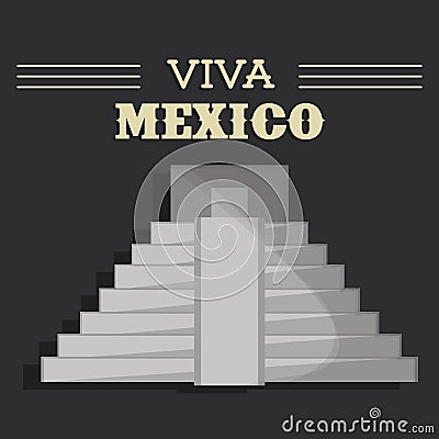 Viva mexico festival heritage Vector Illustration