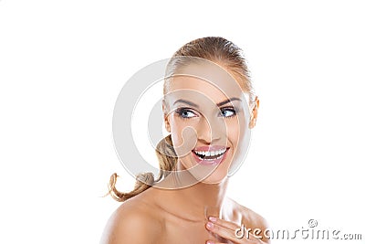 Vivacious woman full of vitality Stock Photo