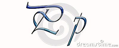 Vivaldi gradient sans serif alphabet letters calligraphy letter typeface typography unique Stock Photo